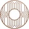 Ekena Millwork Empire Wood Fretwork Pierced Ceiling Medallion, Wood (Paint Grade), 24"OD x 8 3/4"ID x 3/8"T CMWP24X24X0375EPMF - alternate 1